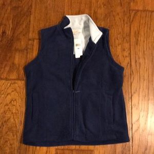 2 shades of blue women’s fleece vest